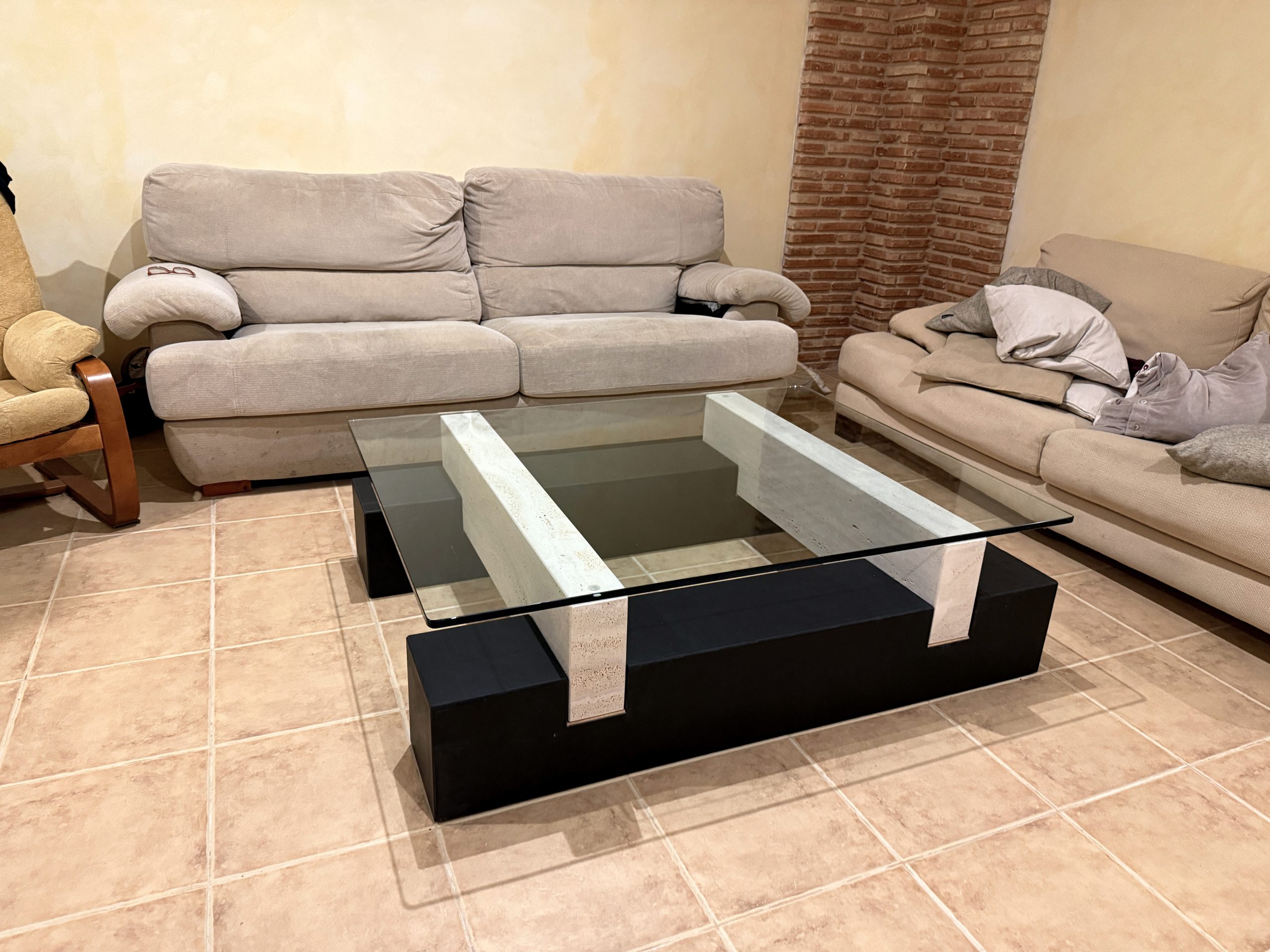 comprar mesa centro mármol travertino argenta