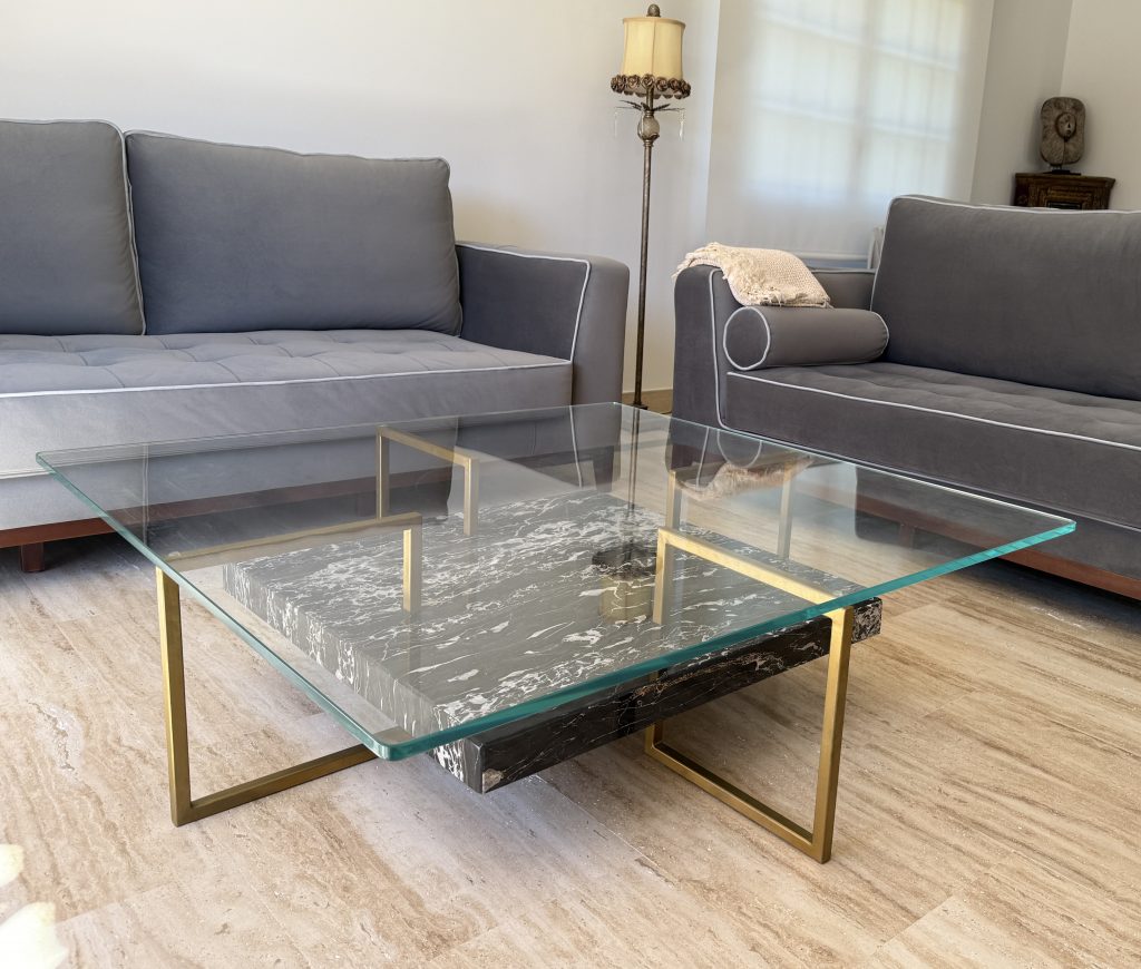 Mesa mármol Portoro Madrid