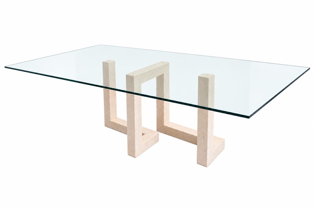 Mesa Comedor Mena Mármol Travertino Comedor