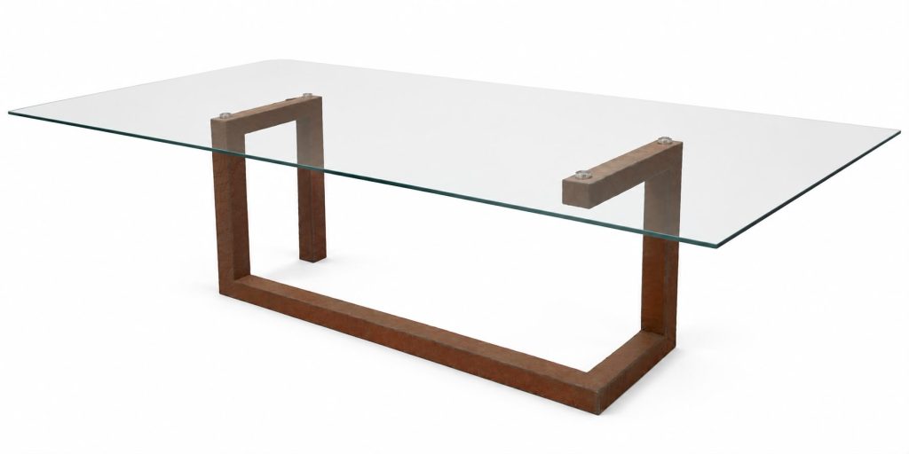 mesa comedor OT piedra pizarra óxido natural creaciones moll mesa diseño mármol