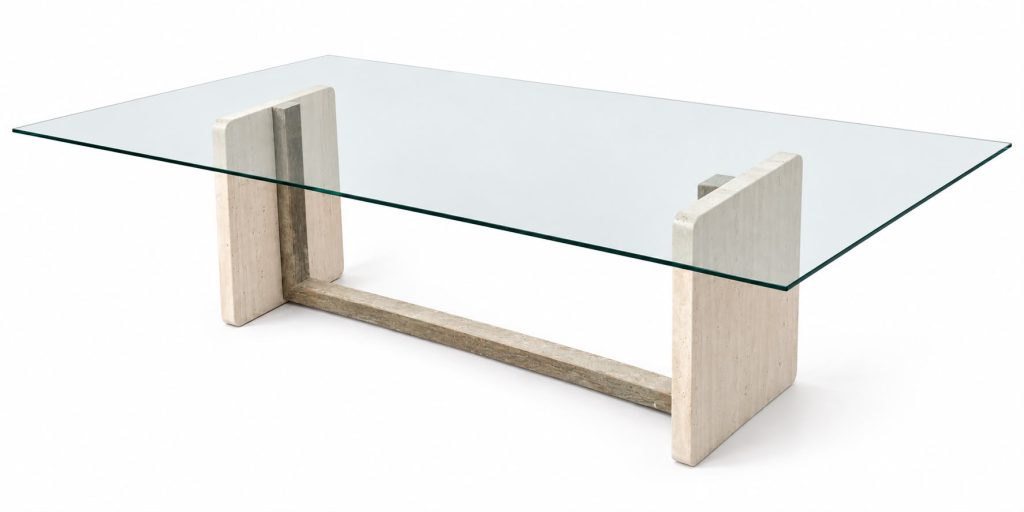 prototipo mesa diseño comedor mármol travertino joaquín moll